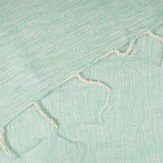 Detailfoto van plaid mintgroen