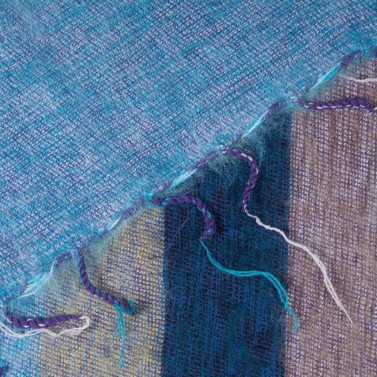 Plaid Jeansblauw Blauw