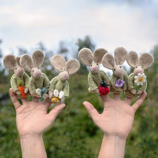 Vingerpopje Funny Bunny Lieveheersbeestje SALE