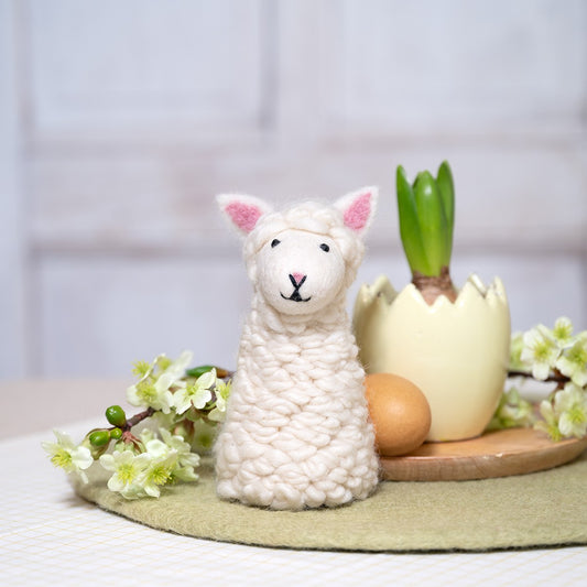 Vilten decoratie schaap
