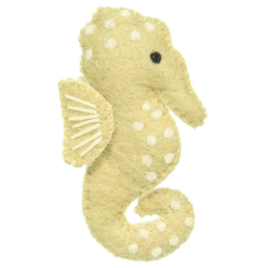Vingerpopje Sealife Seahorse Beige