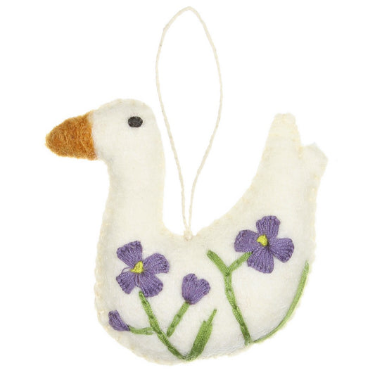 Ornament Goose with Pinksterbloem SALE