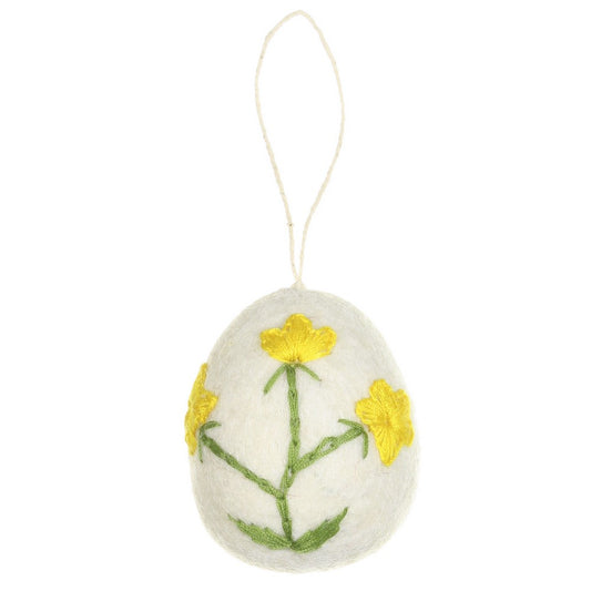 Ornament Egg with Buttercup SALE