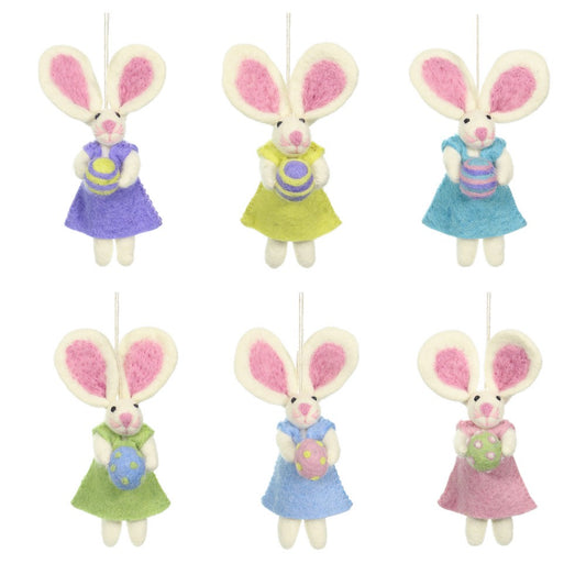 Hanger Haasje met Paasei Roze