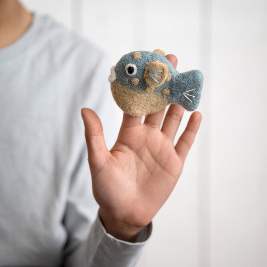 Vilten vingerpopje sealife blowfish
