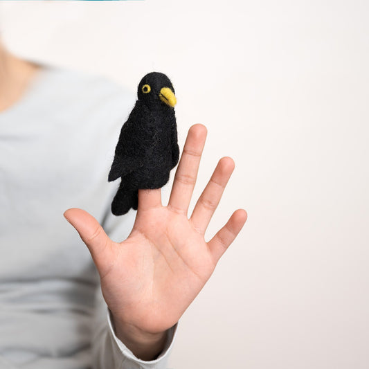 Vingerpopje Vogel: Merel 3D SALE