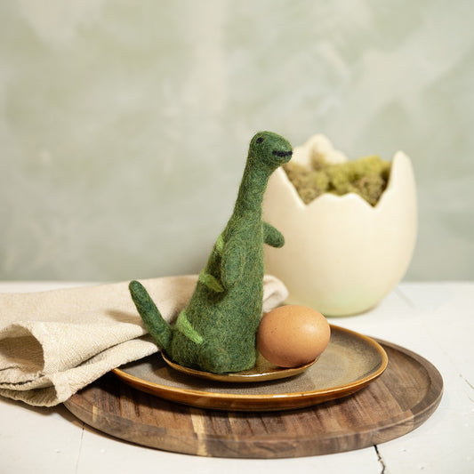 Vilten decoratie dino brontosaurus