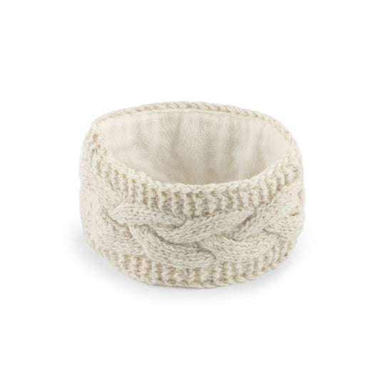 Haarband Cable Crème Gemêleerd