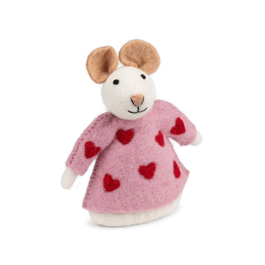 Decoratie Muis Sweetheart Roze