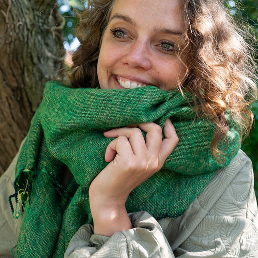 Sjaal Appelgroen