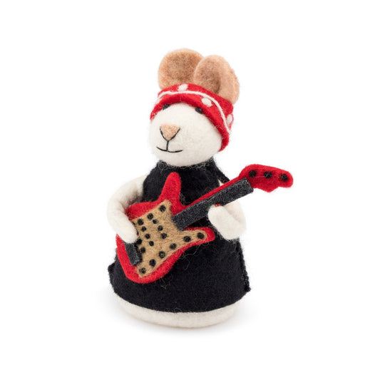 Decoratie Muis Rockstar