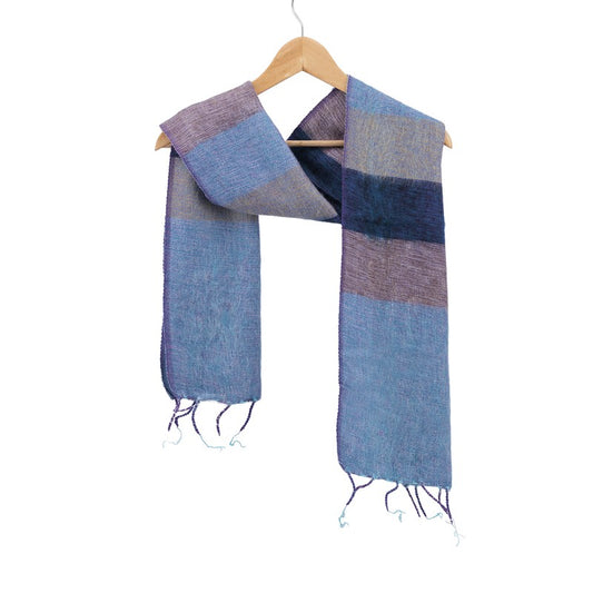 Kleine Sjaal Jeansblauw Blauw