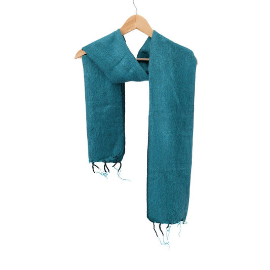 Vilten kleine sjaal turquoise
