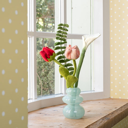 Vilten boeket donna rood