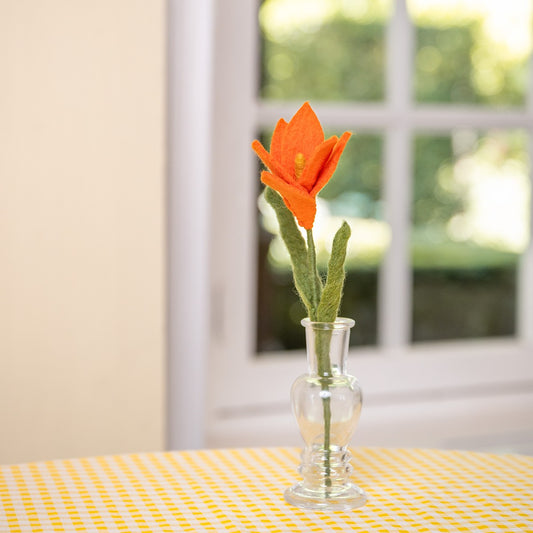 Vilten krokus oranje