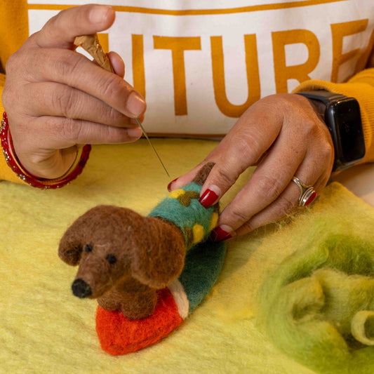 Ornament Dachshund Summer Days Lemon