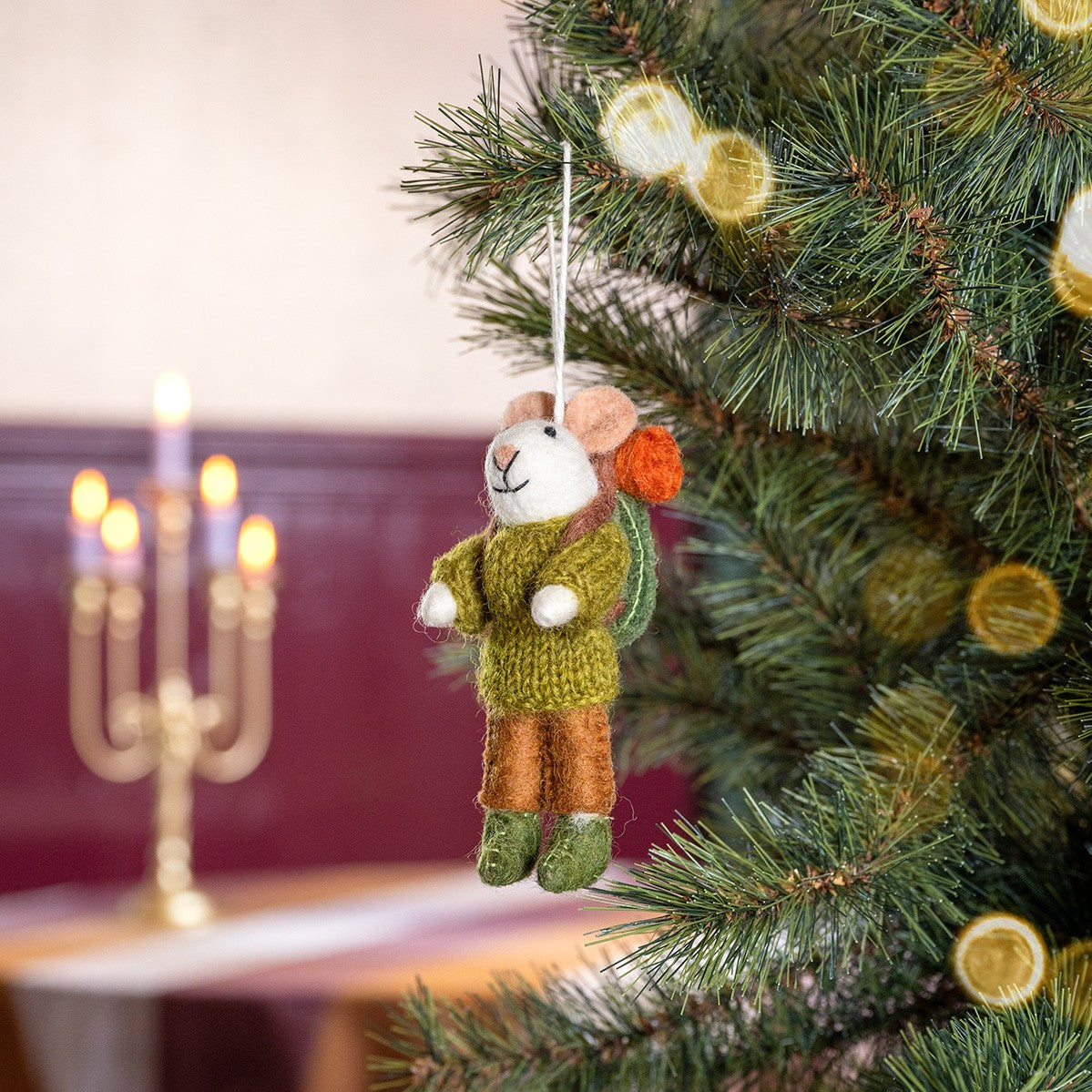 Hanger Muis Wandelaar Lichtgroen