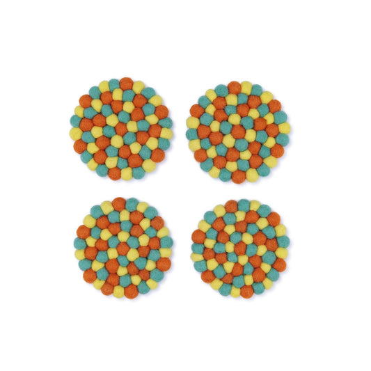 Untersetzer VB 10 cm Rund Sommertage 4 Stück.