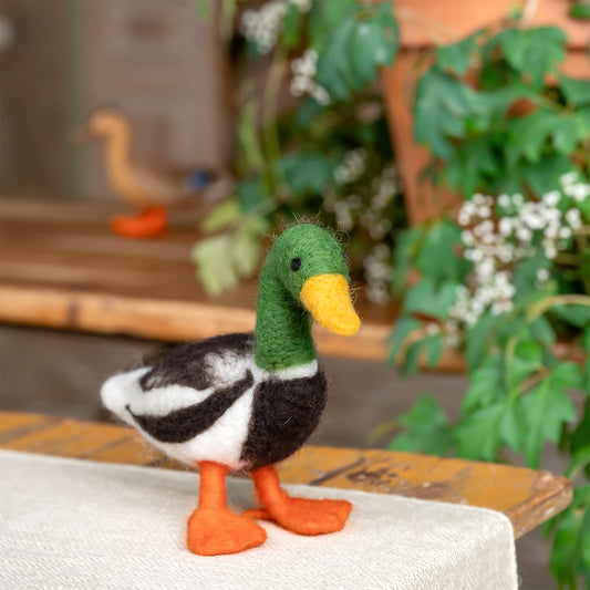 Vilten decoratie wilde eend woerd