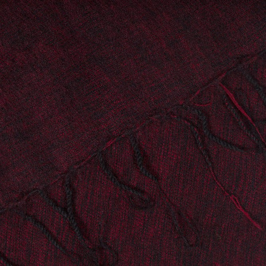 Sjaal Bordeauxrood (met blauw)