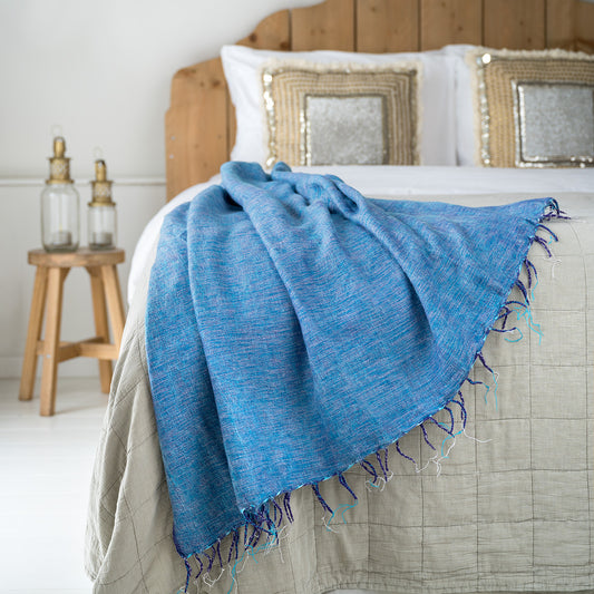 Plaid Lavendelblauw