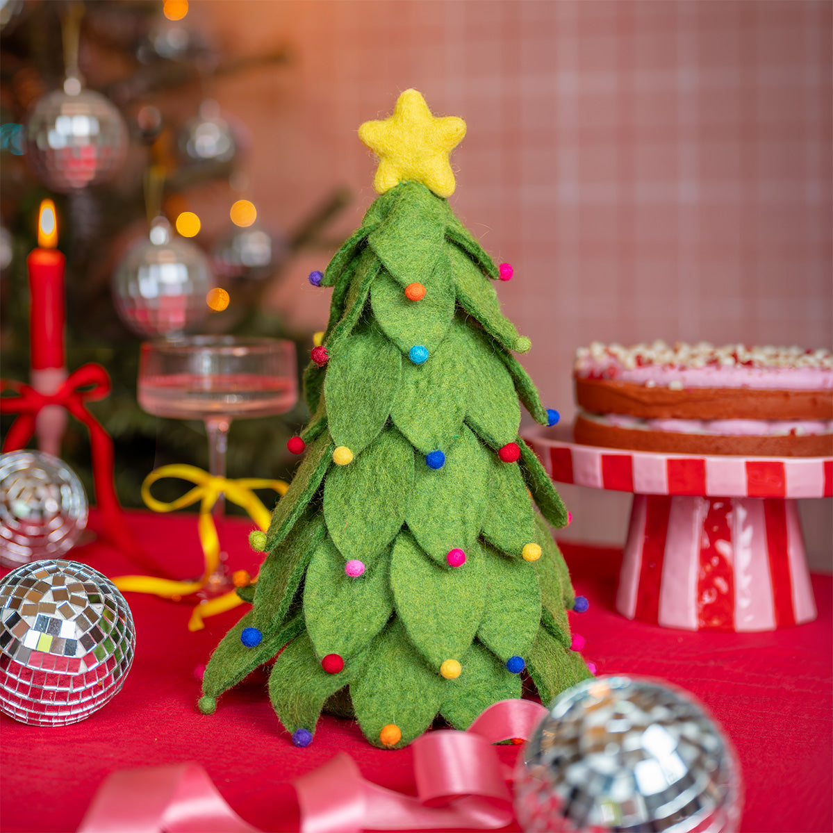 Weihnachtsbaumschmuck Grün Mehrfarbig – Sjaal met Verhaal