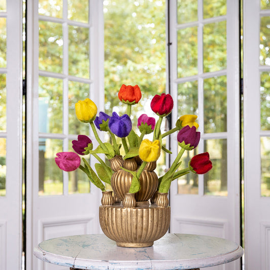Vilten tulp multicolor assorti 6 st.