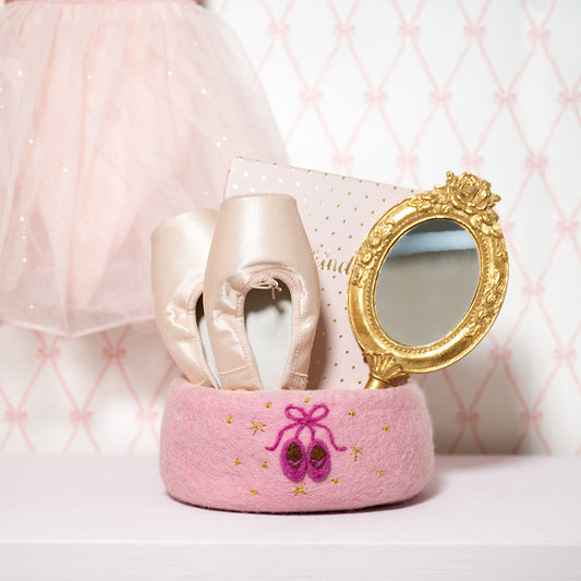 Vilten mandje ballerina zara