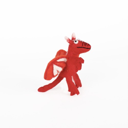 Vingerpopje Draak Rood 3D