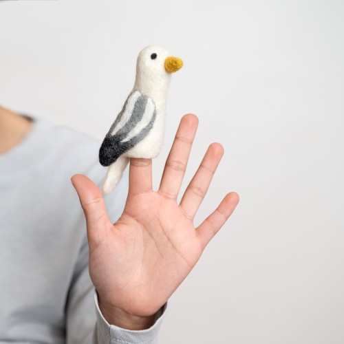 Vingerpopje Vogel: Meeuw 3D