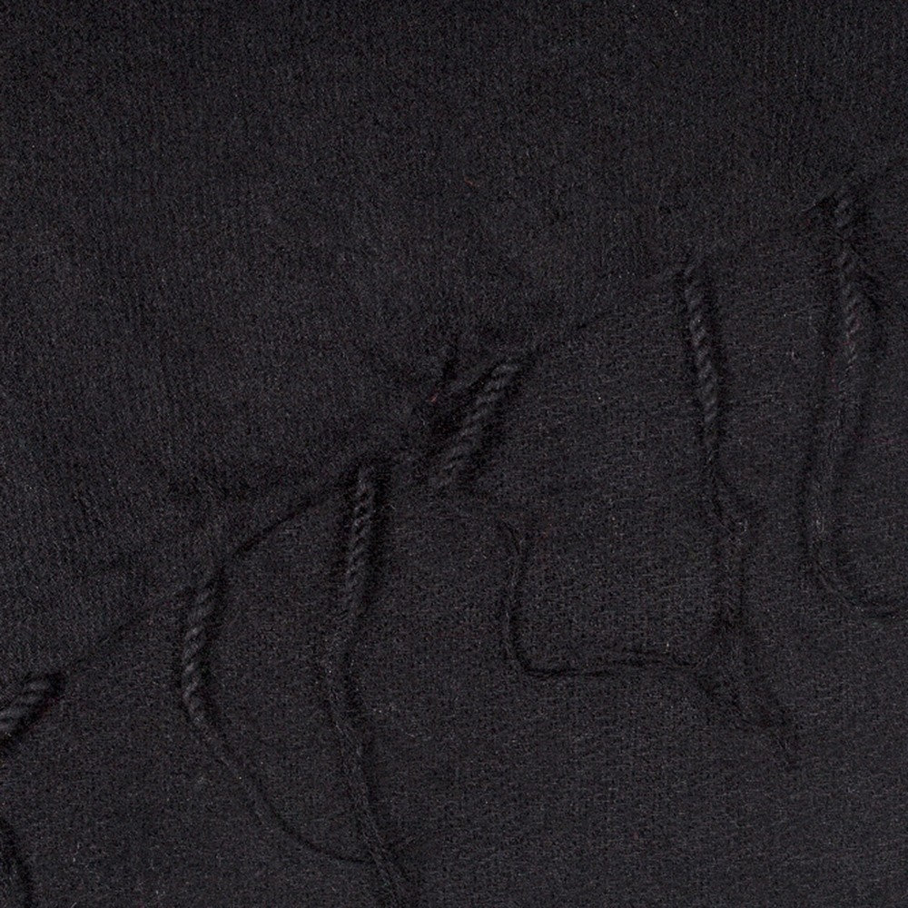 Detailfoto van plaid zwart