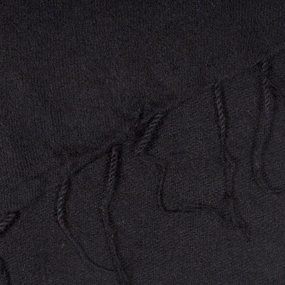 Detailfoto van plaid zwart