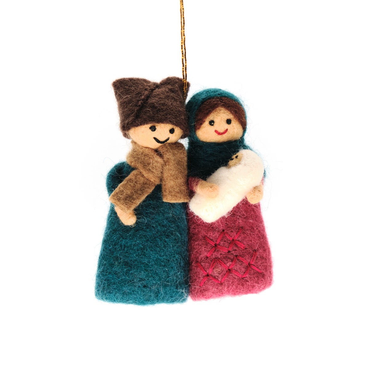 Vilten hanger jozef & maria kleur