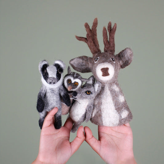 Decoratie Hert Grijs