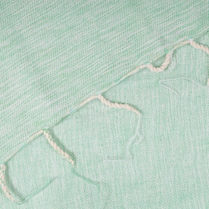 Detailfoto van plaid mintgroen