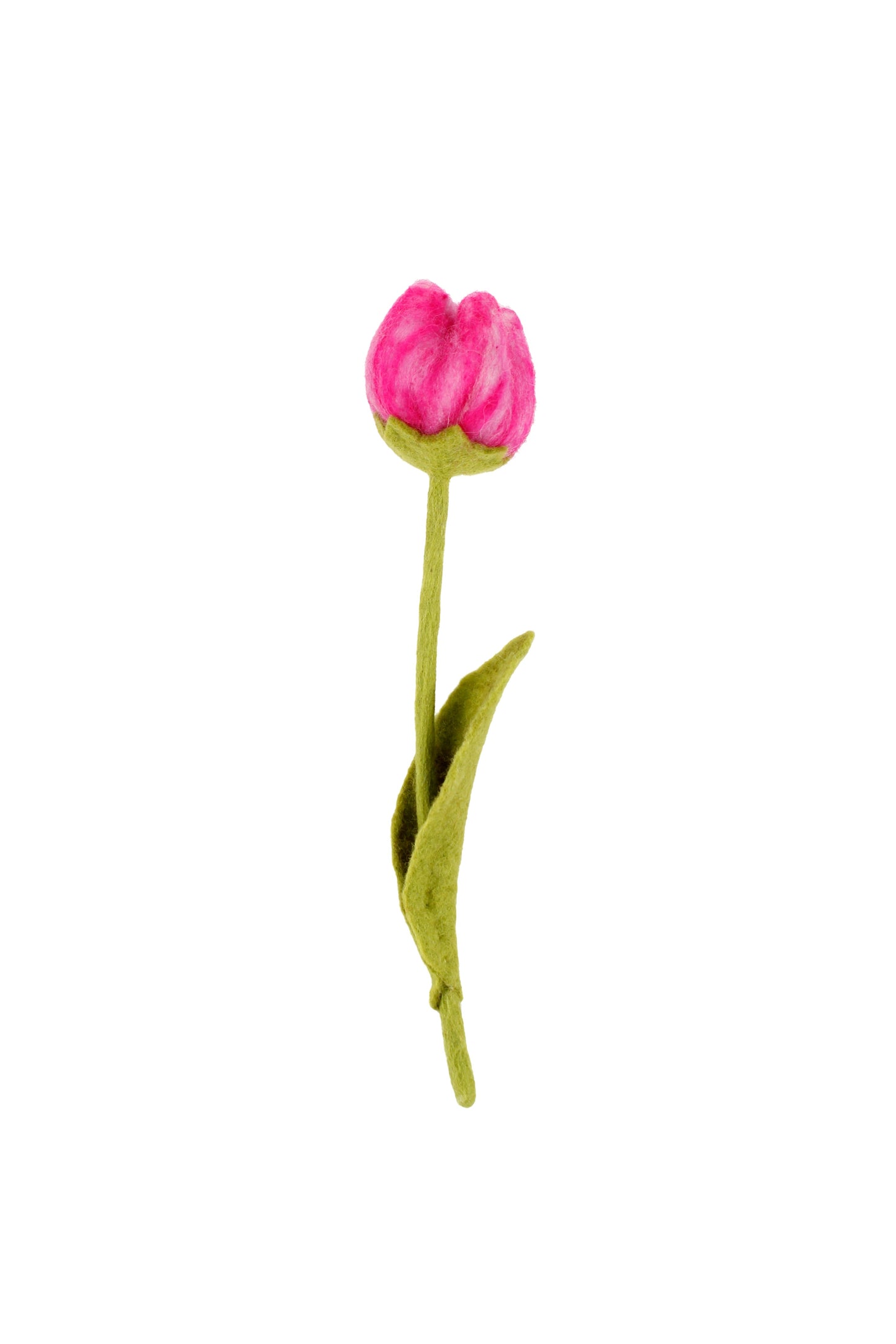 Detailfoto van vilten tulp fey