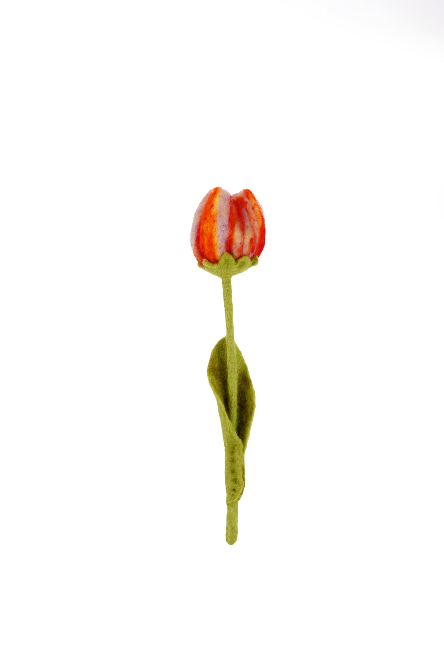 Detailfoto van vilten tulp riva