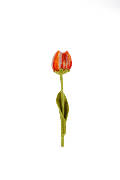 Detailfoto van vilten tulp riva