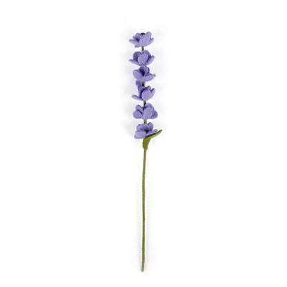 Detailfoto van vilten lavendel