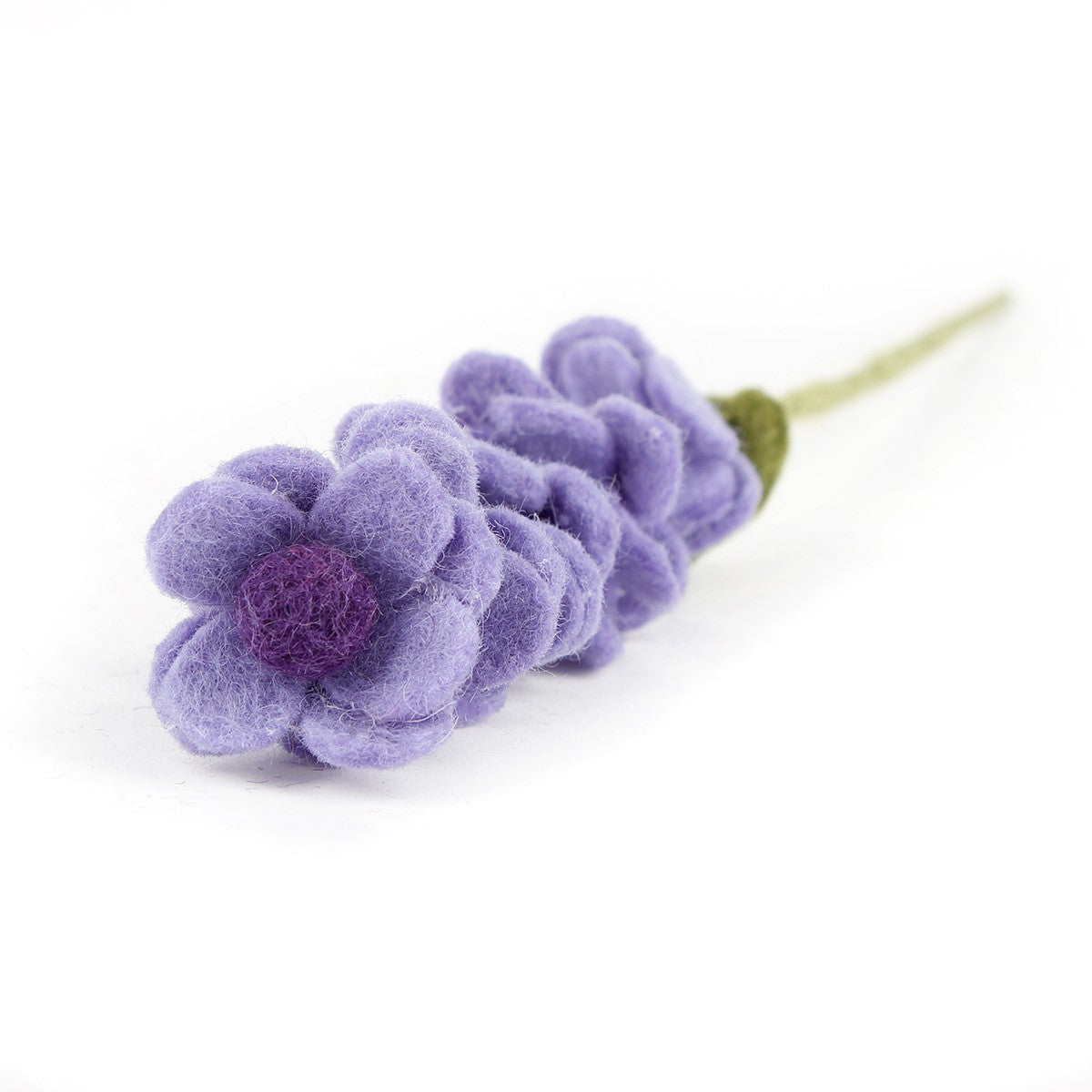 Detailfoto van vilten lavendel