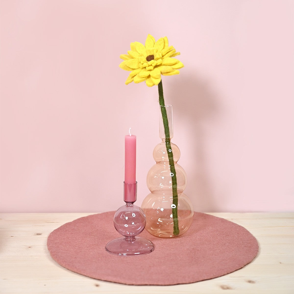 Vilten gerbera geel