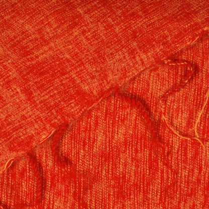 Detailfoto van plaid warm oranje