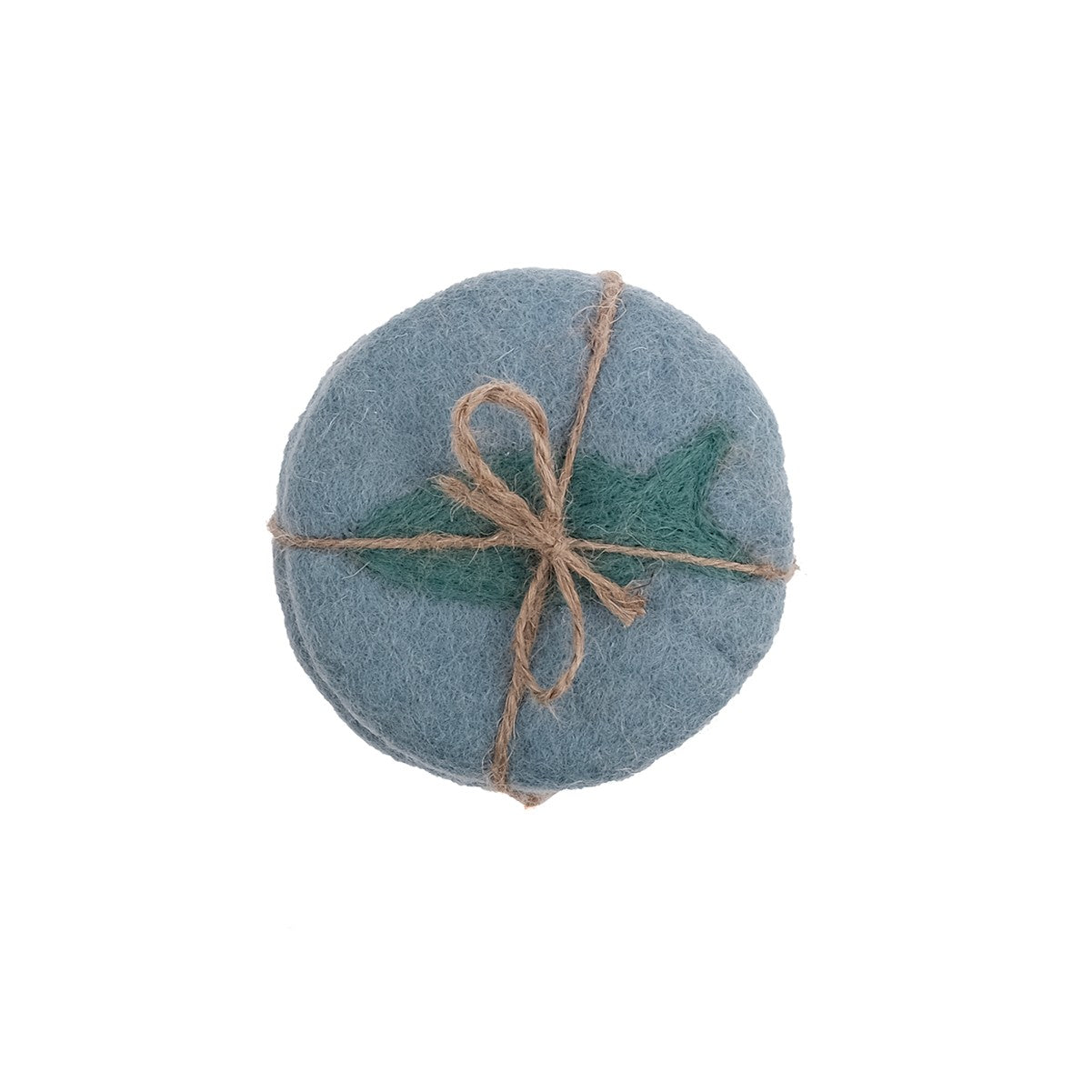Detailfoto van vilten onderzetter 10 cm beachlife 6 st.