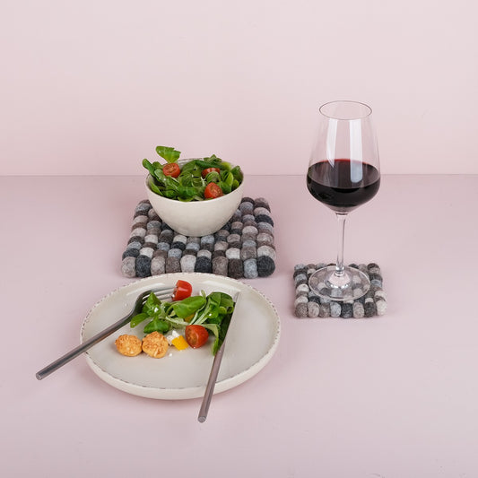 Onderzetter VB 10 cm Vierkant Naturel 4 st. SALE