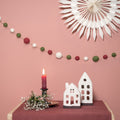 Felt Garland Felt balls Holly Berry