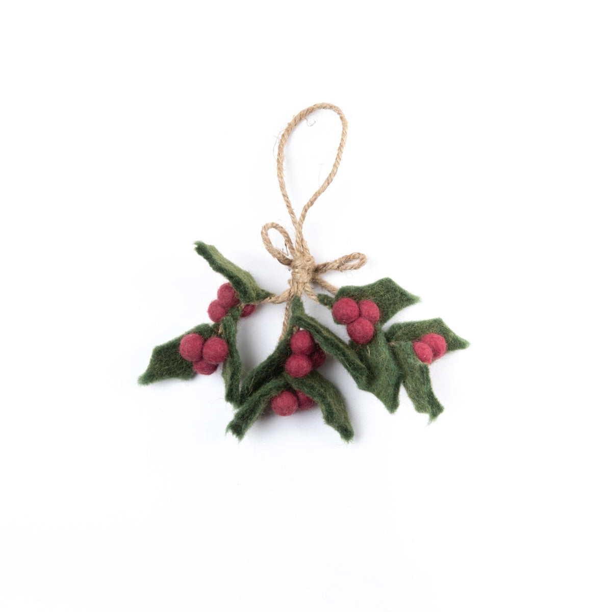 Vilten hanger holly berry medium