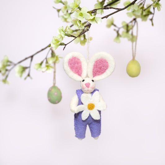 Hanger Haasje met Margriet Lila