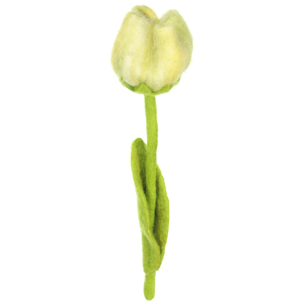 Detailfoto van vilten tulp gini