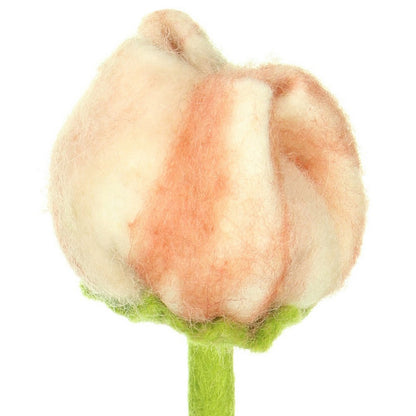 Detailfoto van vilten tulp zoë