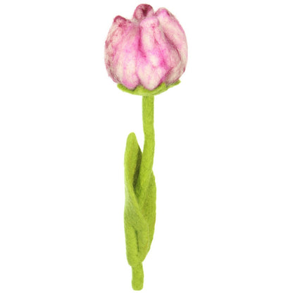 Detailfoto van vilten tulp flora